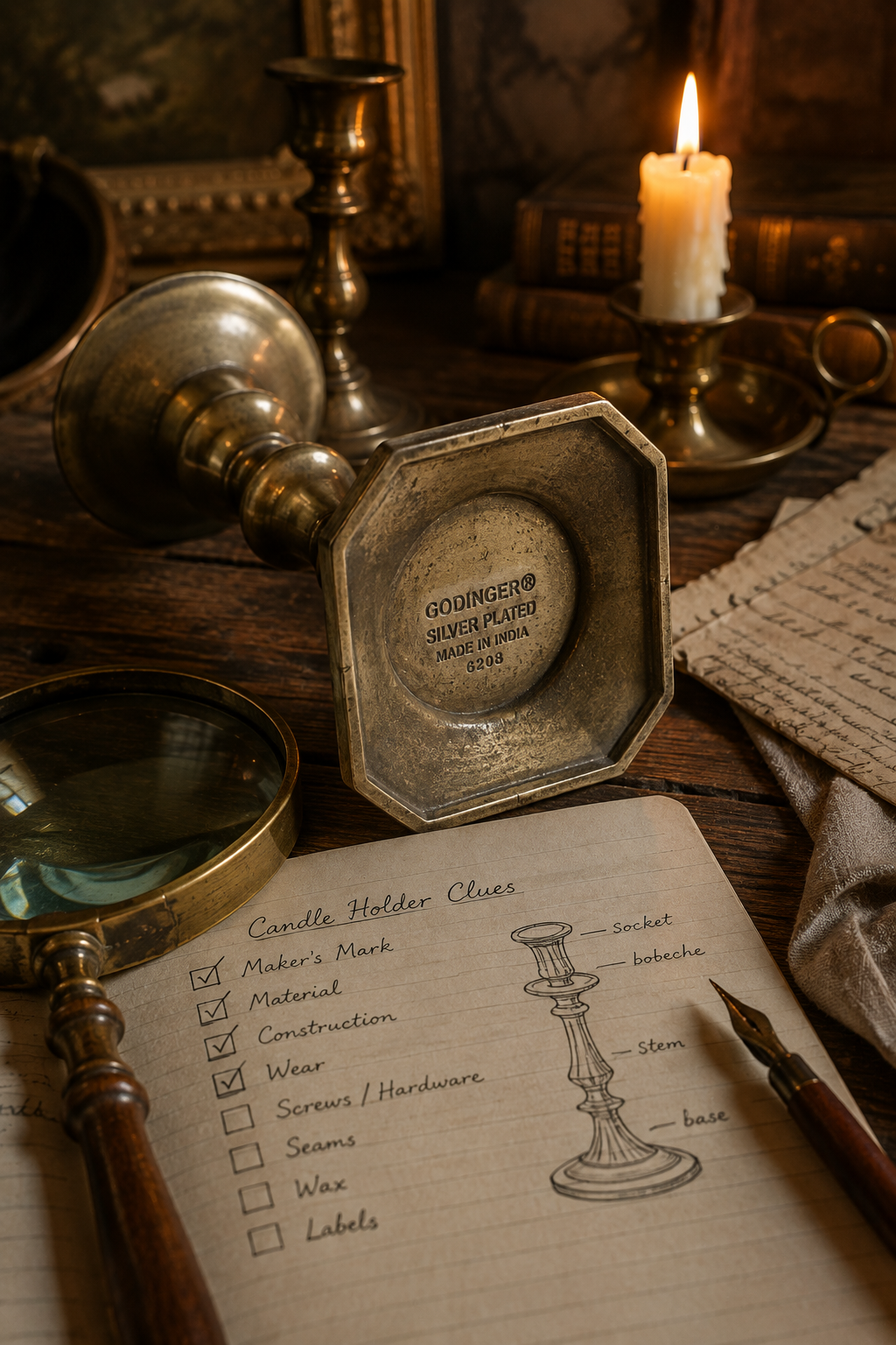 Old, Vintage, or Inspired? How to Read the Clues in a Candle Holder
