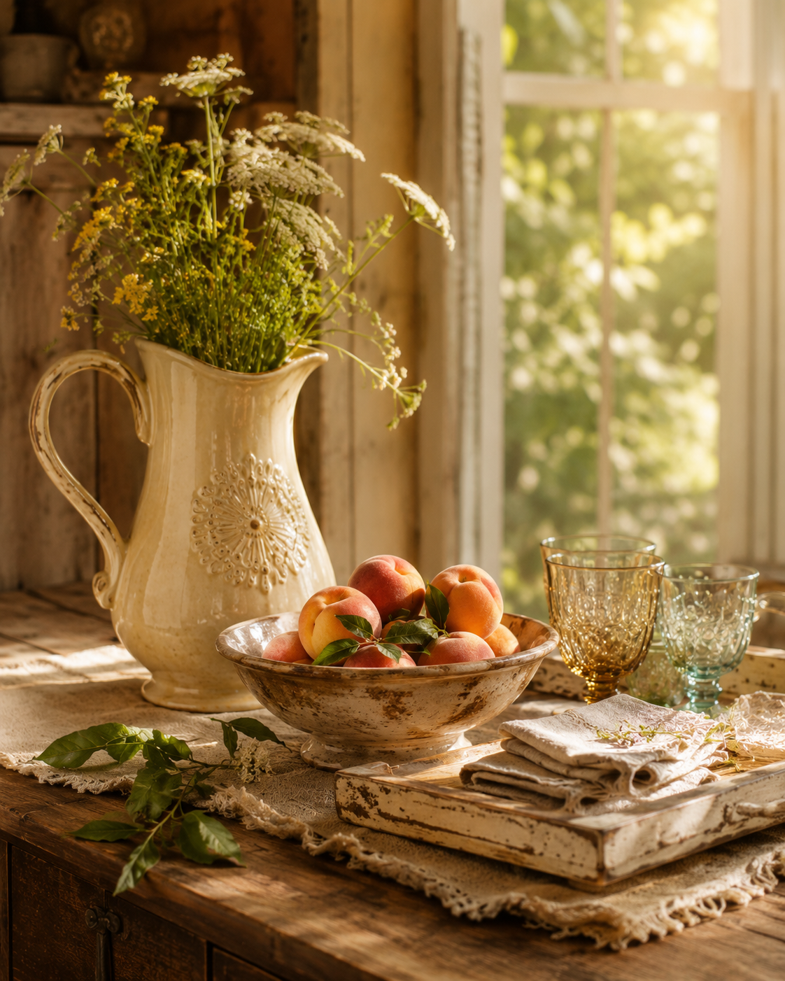Vintage Pitchers, Bowls, and Trays: Summer Pieces With Purpose