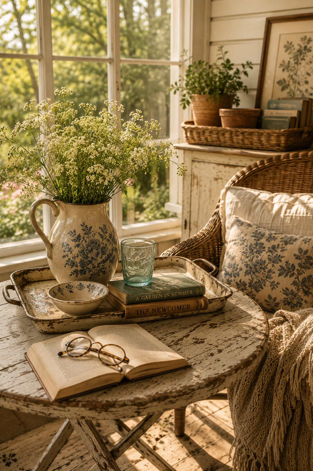 Porch Tables, Sunrooms, and Slow Summer Corners: Where Vintage Belongs
