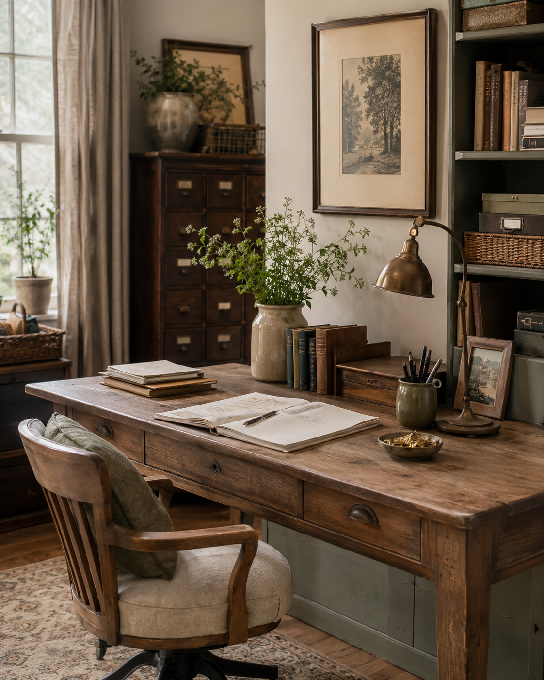 Vintage in the Home Office: Pieces That Make Workspaces Feel Human