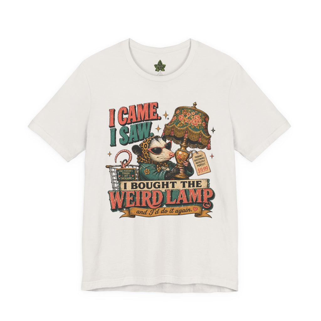 Weird Lamp Possum Shirt, Antique Mall Thrifting Tee