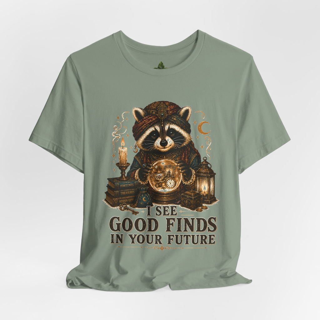 Good Finds Raccoon Graphic Tee, Vintage Thrift Lover Shirt