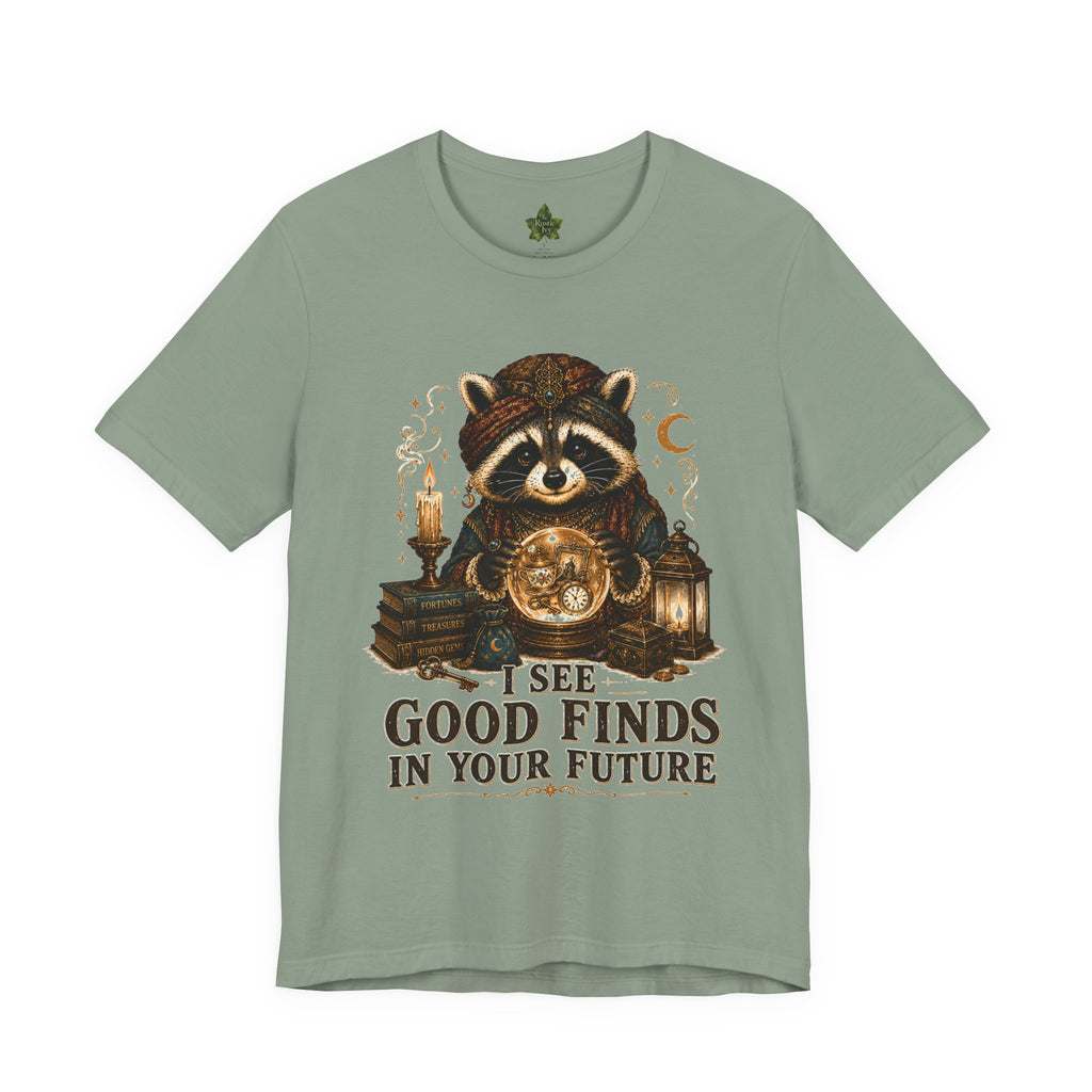Good Finds Raccoon Graphic Tee, Vintage Thrift Lover Shirt