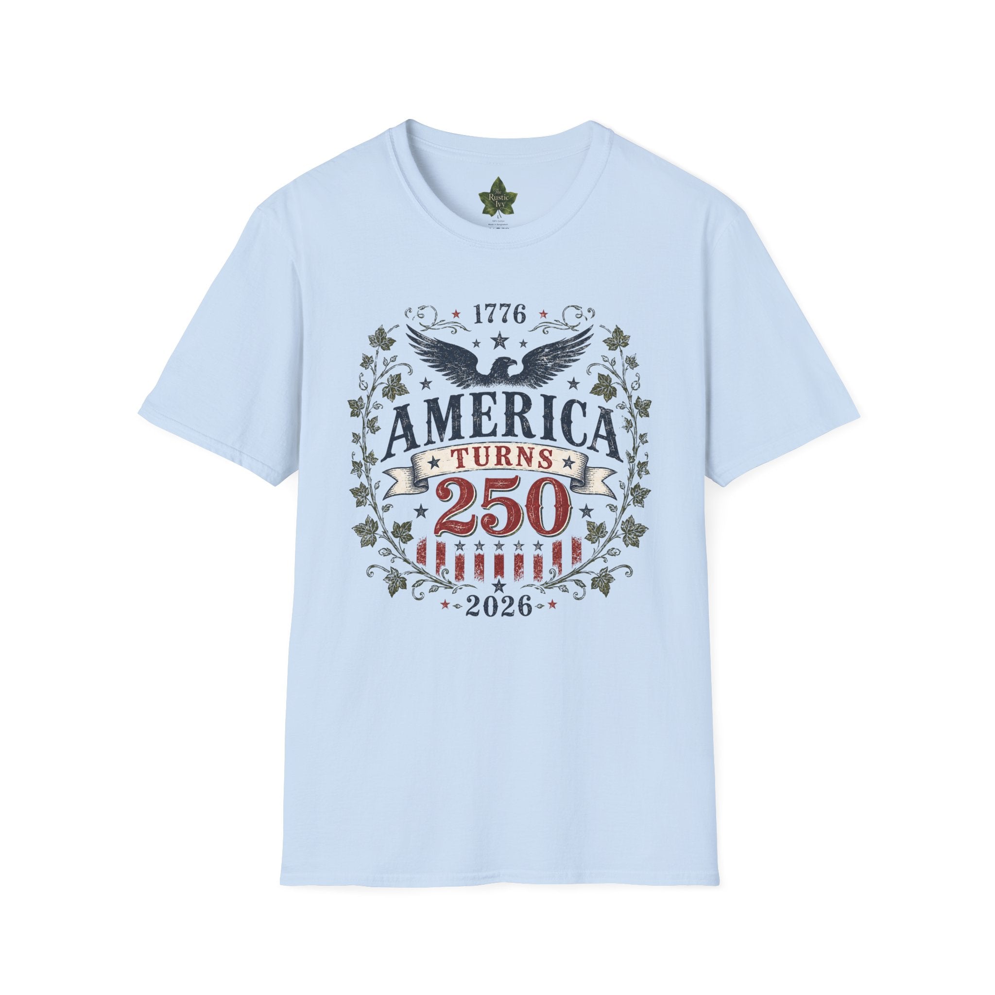America Turns 250 Shirt 1776 2026 Patriotic Eagle 4th July Tee