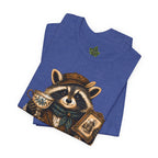 Respect The Rescue Raccoon Tee, Vintage Thrift Lover Shirt, Estate Sale Gift