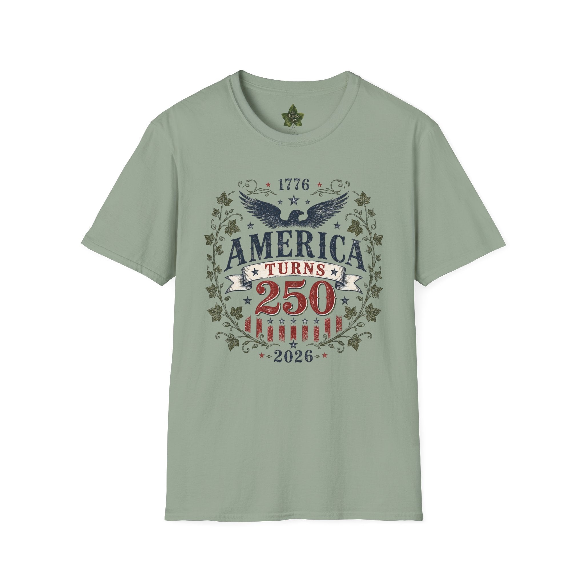 America Turns 250 Shirt 1776 2026 Patriotic Eagle 4th July Tee