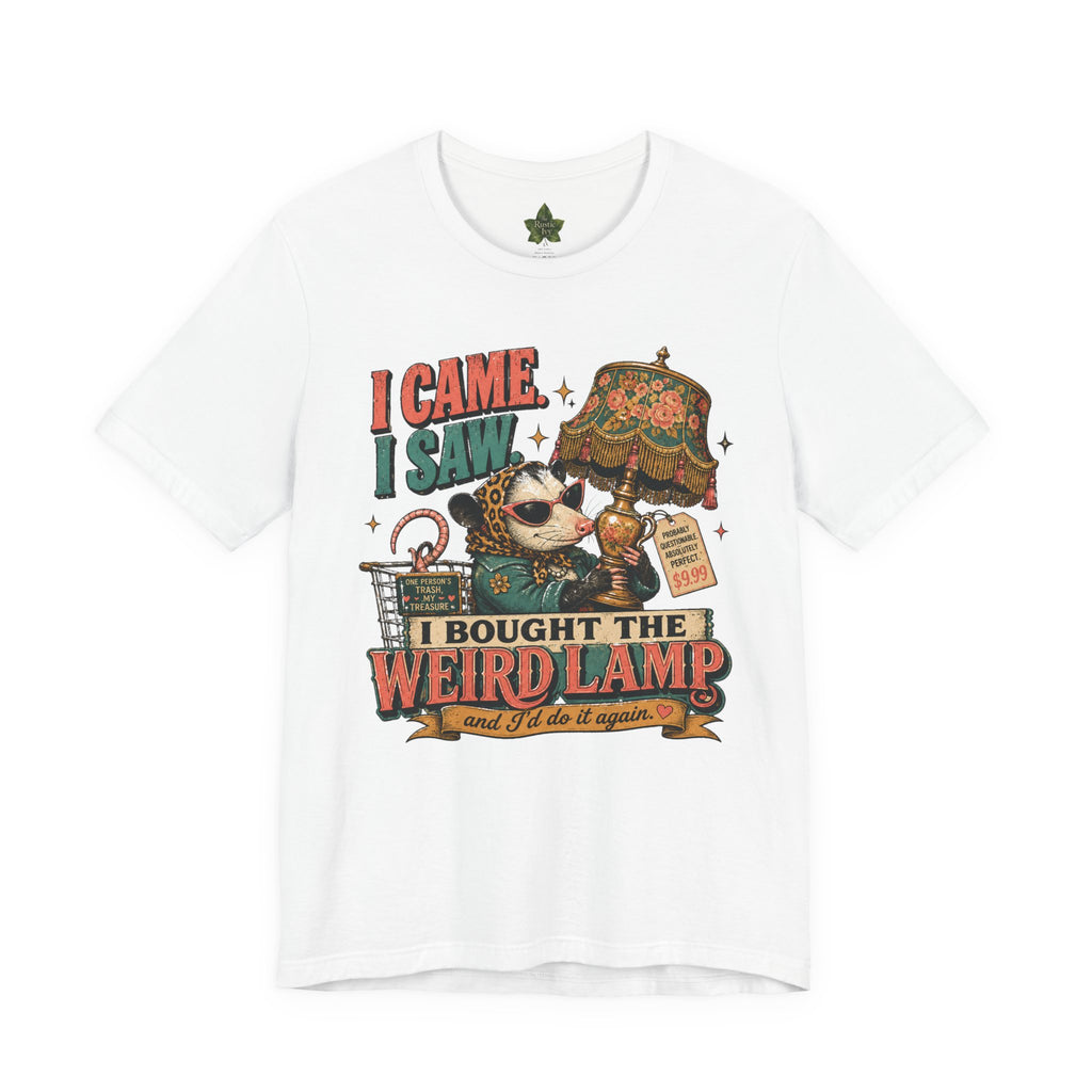 Weird Lamp Possum Shirt, Antique Mall Thrifting Tee