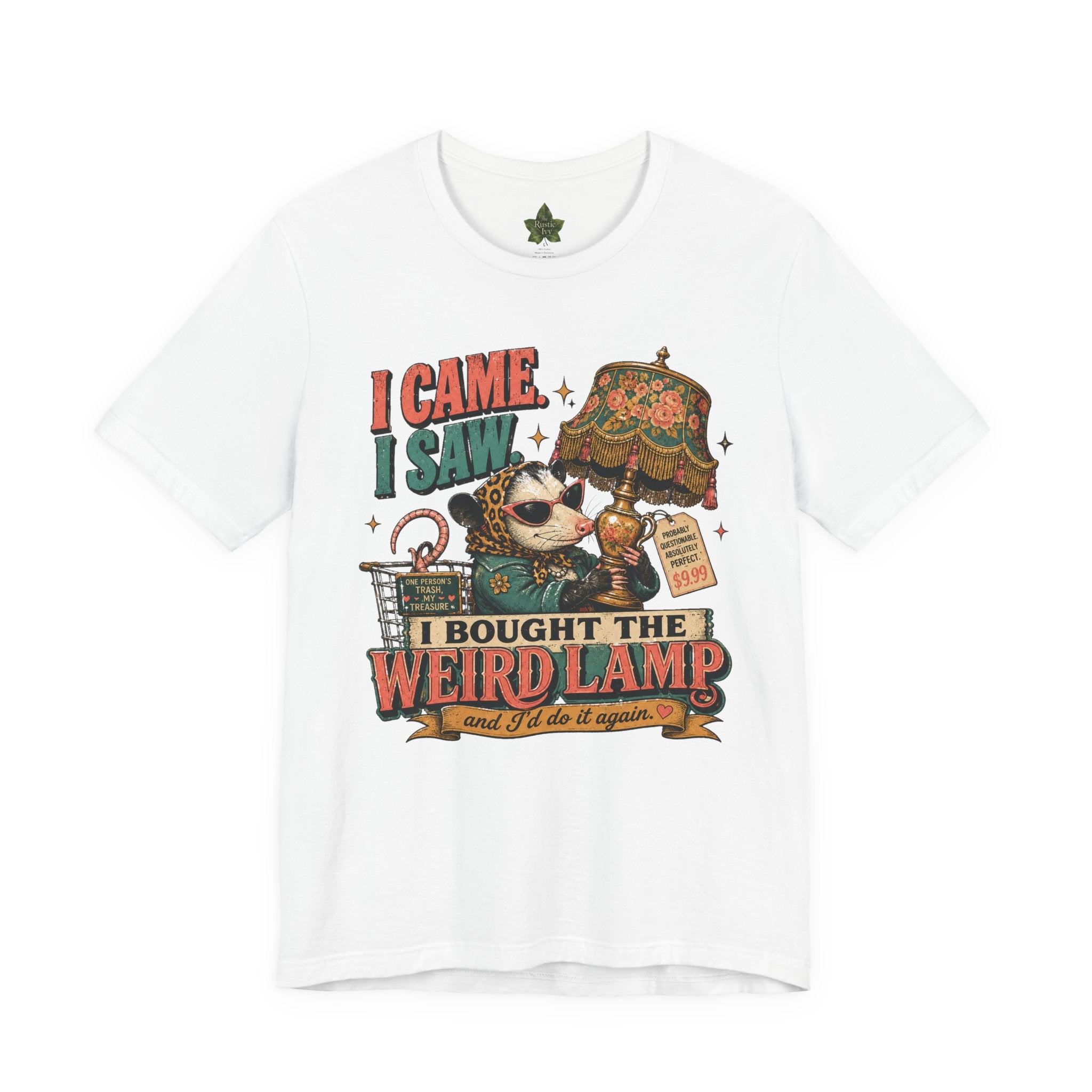 Weird Lamp Possum Shirt, Antique Mall Thrifting Tee