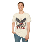 Title: Land of the Free Eagle Shirt, Patriotic 4th of July USA Tee