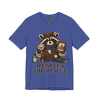 Respect The Rescue Raccoon Tee, Vintage Thrift Lover Shirt, Estate Sale Gift