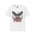 Title: Land of the Free Eagle Shirt, Patriotic 4th of July USA Tee