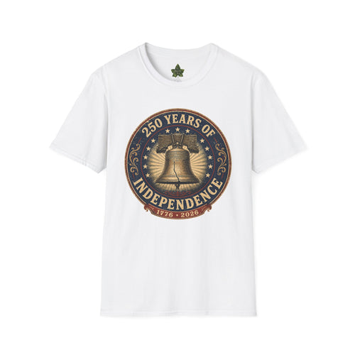 250 Years of Independence Shirt 1776 2026 Liberty Bell Patriotic Tee