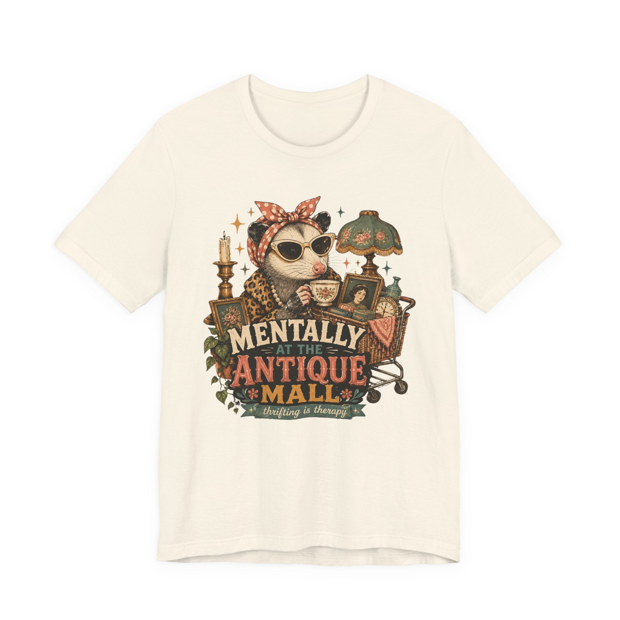 Mentally At The Antique Mall Shirt, Possum Thrifting Tee