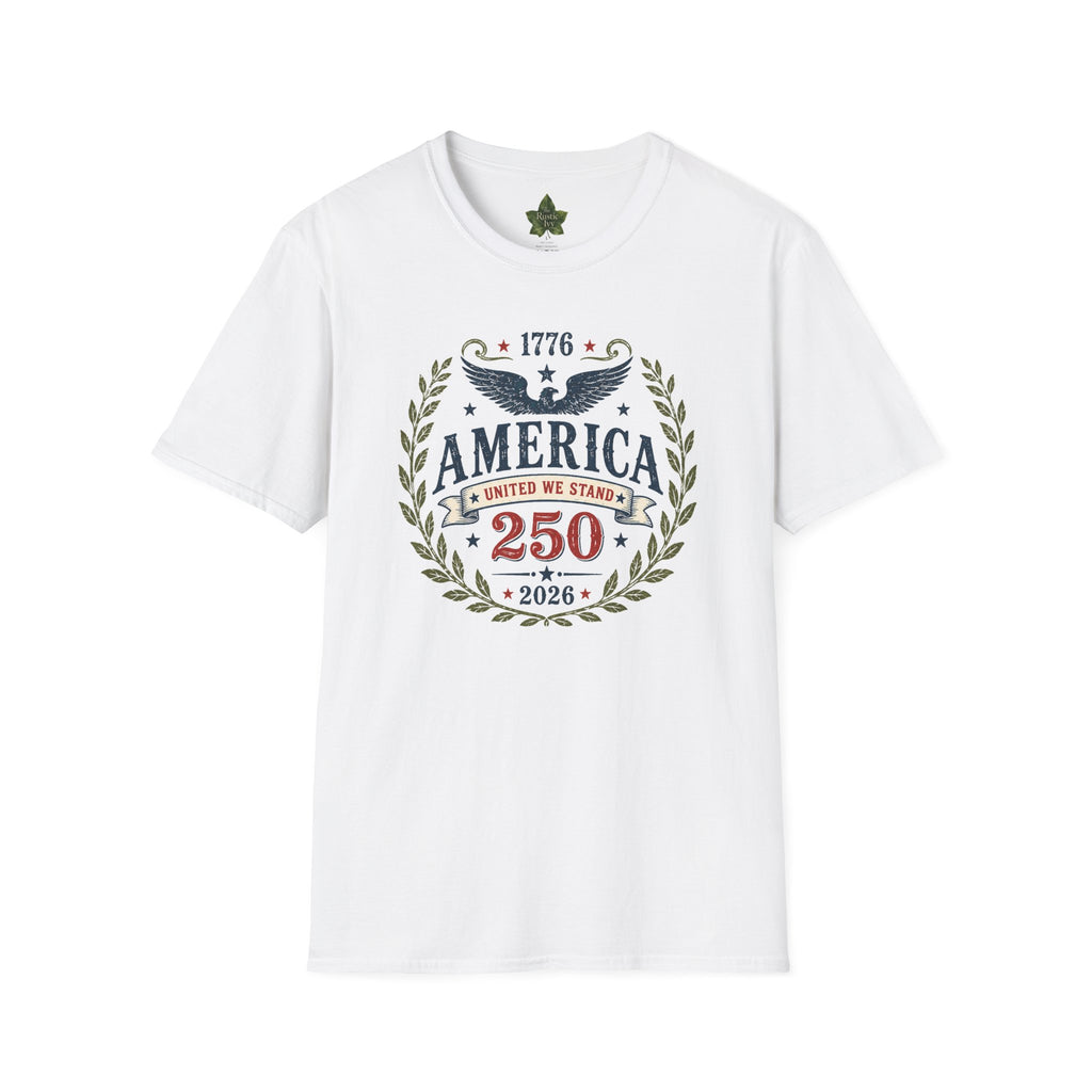 America 250 Shirt 1776 2026 United We Stand Patriotic Eagle Tee