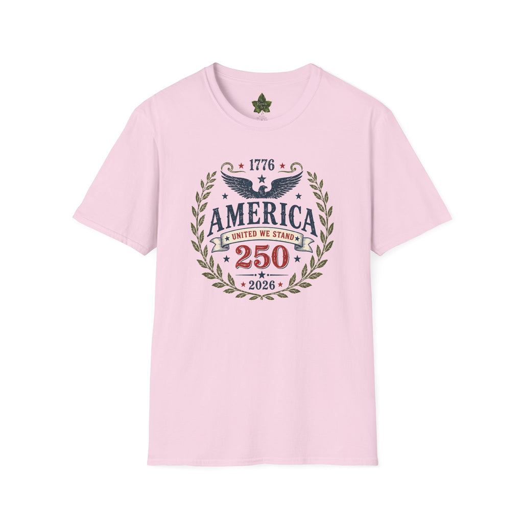 America 250 Shirt 1776 2026 United We Stand Patriotic Eagle Tee
