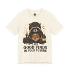 Fortune Teller Raccoon Shirt, Thrift Lover Crystal Ball Tee