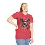 Title: Land of the Free Eagle Shirt, Patriotic 4th of July USA Tee
