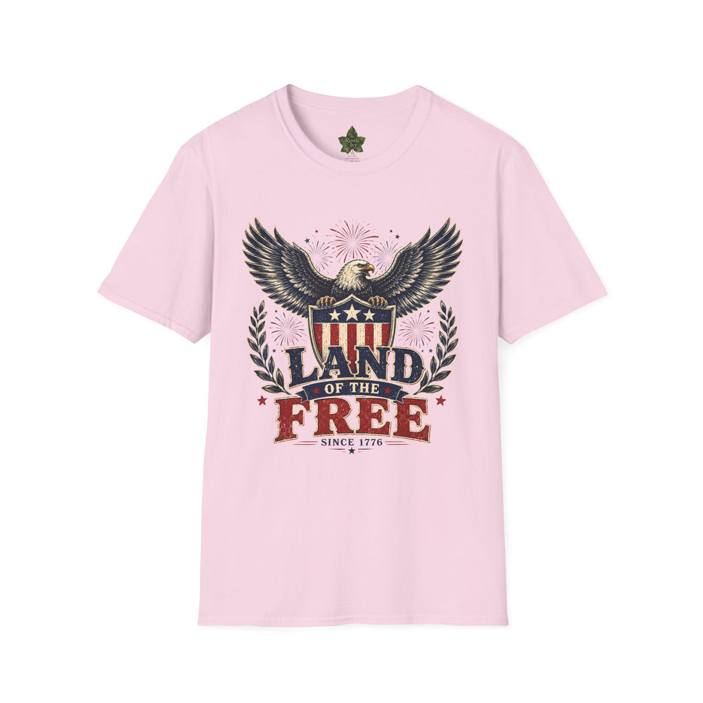 Title: Land of the Free Eagle Shirt, Patriotic 4th of July USA Tee