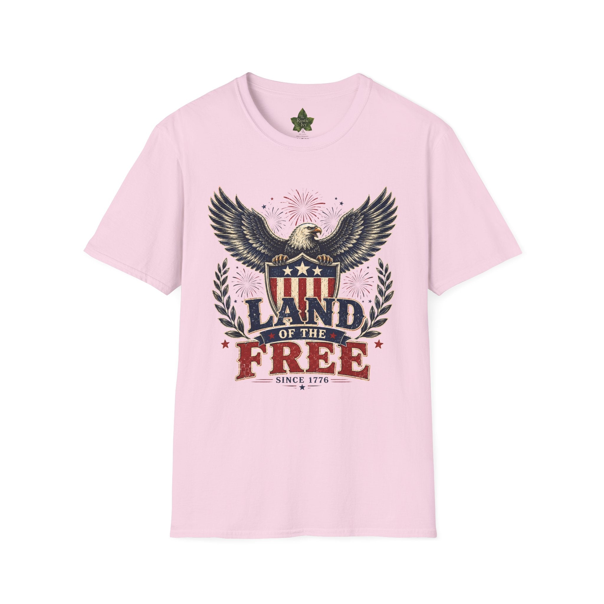 Title: Land of the Free Eagle Shirt, Patriotic 4th of July USA Tee