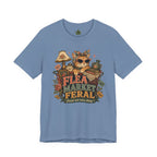 Flea Market Feral Shirt, Thrift Lover Orange Cat Graphic Tee