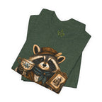 Respect The Rescue Raccoon Tee, Vintage Thrift Lover Shirt, Estate Sale Gift