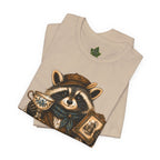 Respect The Rescue Raccoon Tee, Vintage Thrift Lover Shirt, Estate Sale Gift