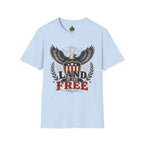 Title: Land of the Free Eagle Shirt, Patriotic 4th of July USA Tee