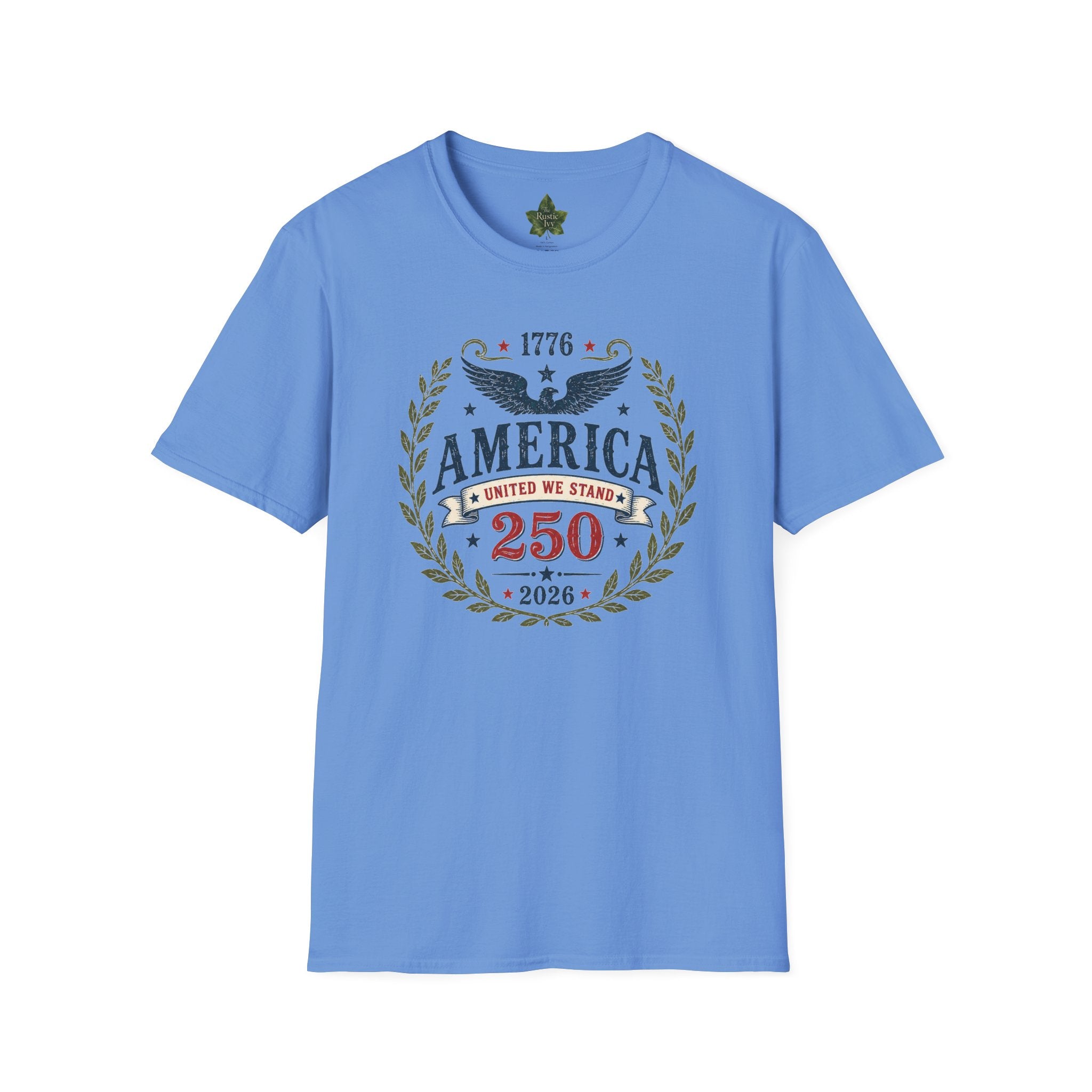America 250 Shirt 1776 2026 United We Stand Patriotic Eagle Tee