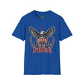Title: Land of the Free Eagle Shirt, Patriotic 4th of July USA Tee