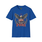 Title: Land of the Free Eagle Shirt, Patriotic 4th of July USA Tee