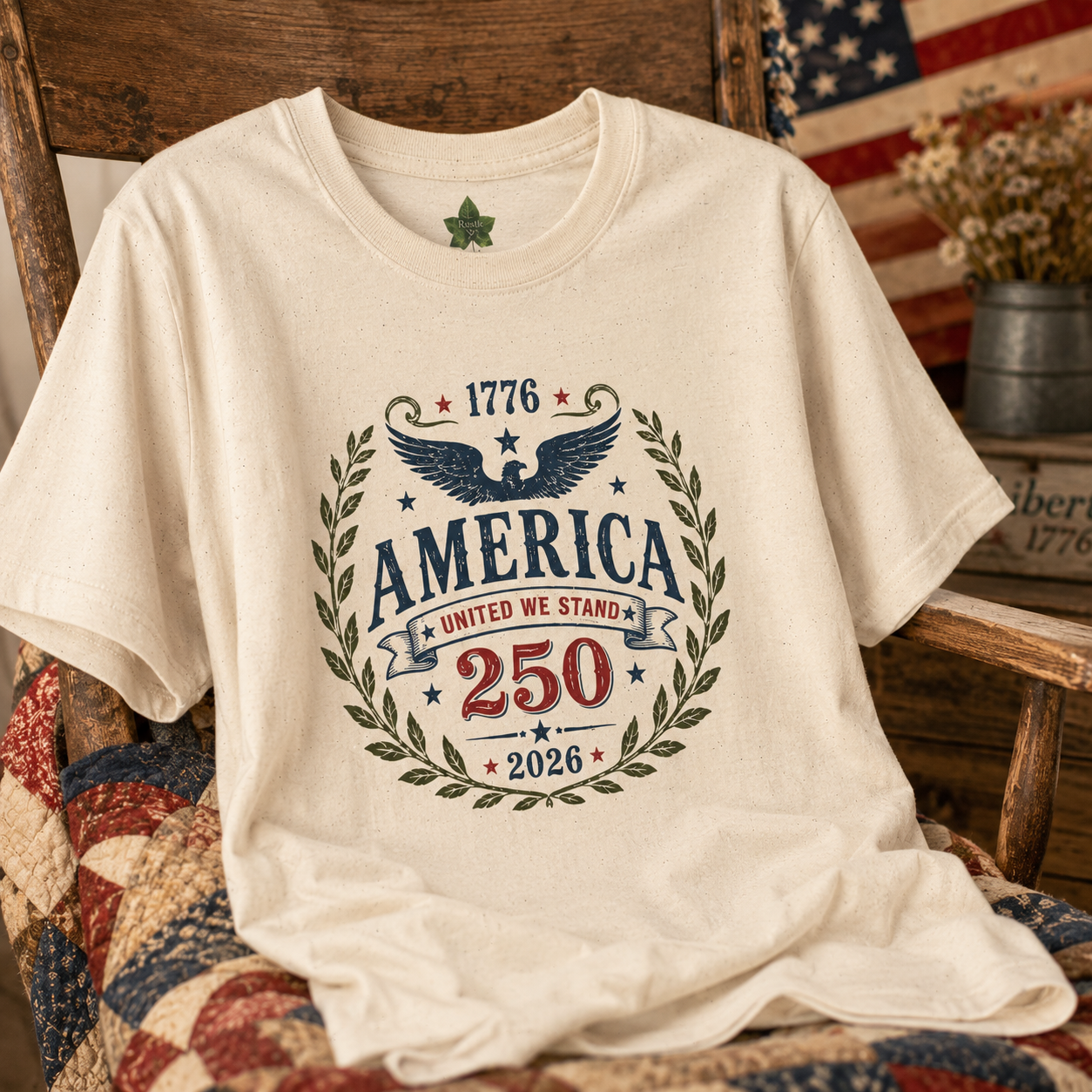 America 250 Shirt, 1776 2026 Patriotic Eagle Tee, Fourth of July Tee