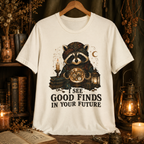 Fortune Teller Raccoon Shirt, Thrift Lover Crystal Ball Tee