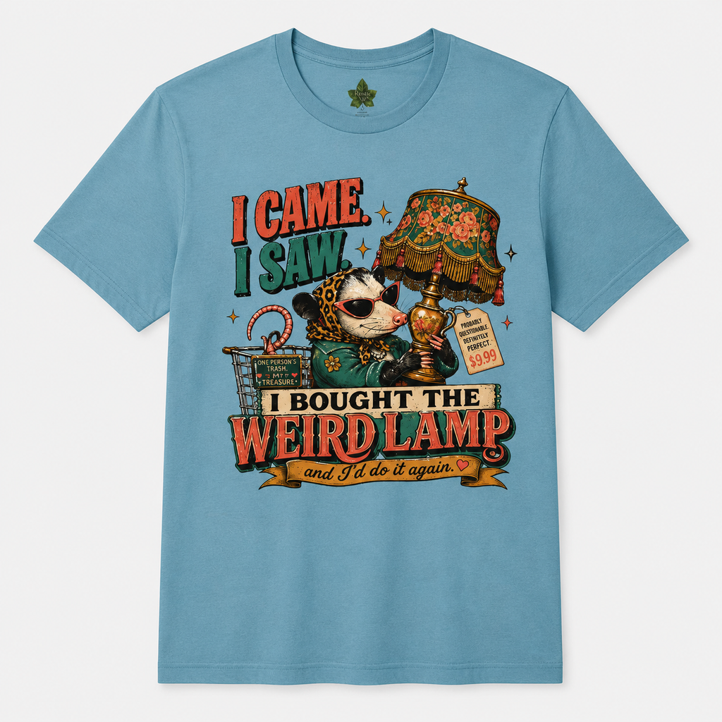 Weird Lamp Possum Shirt, Antique Mall Thrifting Tee