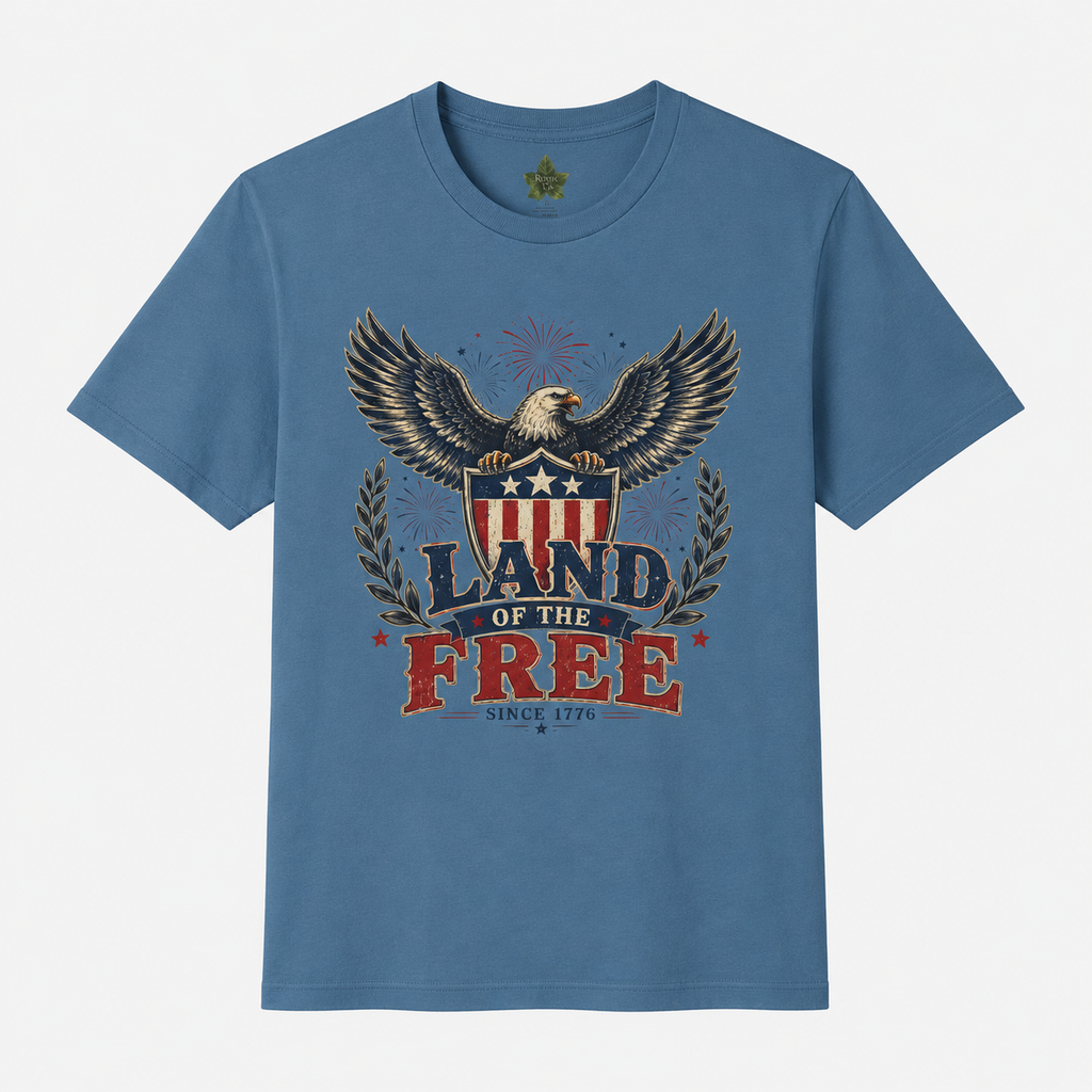 Land of the Free Eagle Shirt, Patriotic 4th of July USA Tee