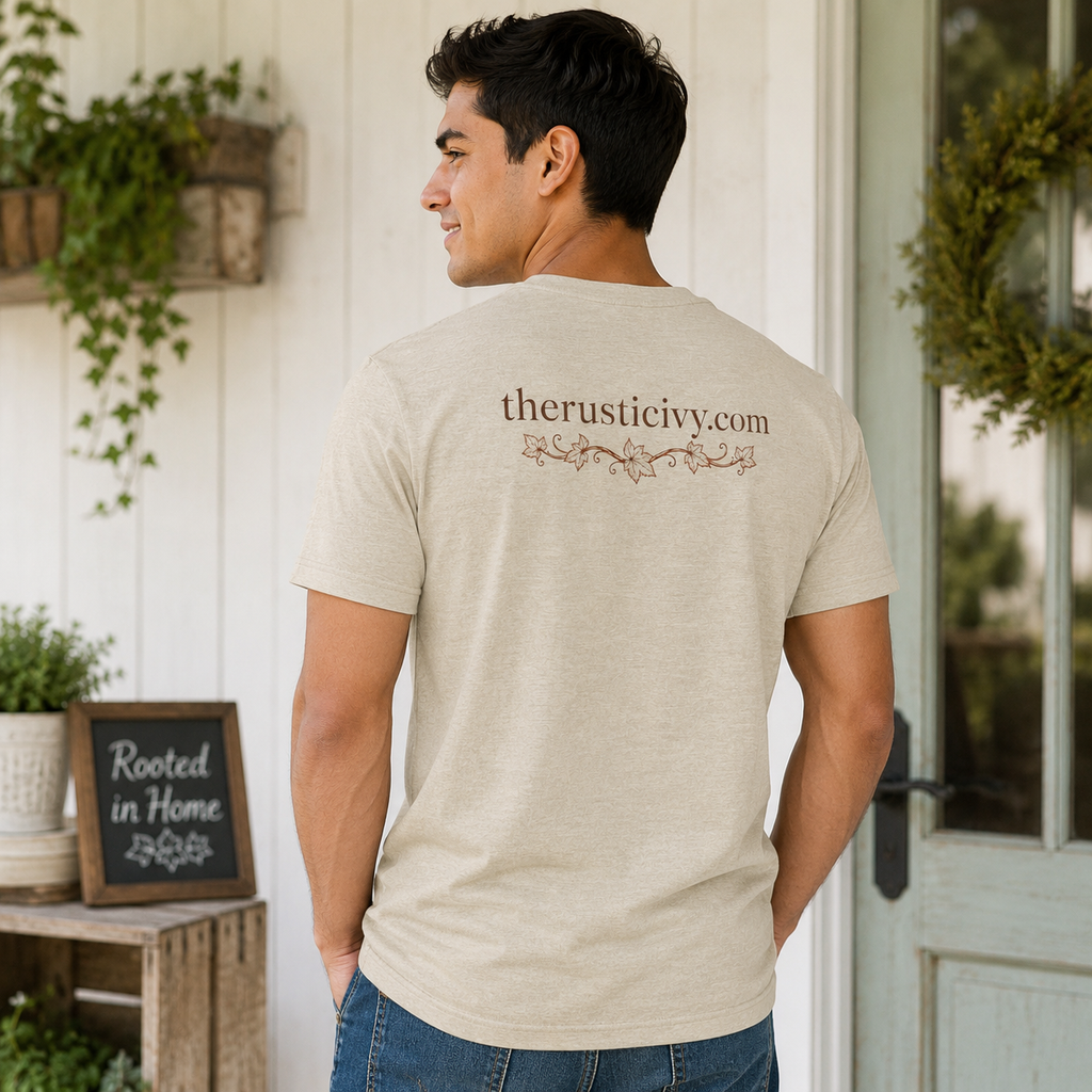 The Rustic Ivy Logo Tee, Vintage Ivy Farmhouse Shirt