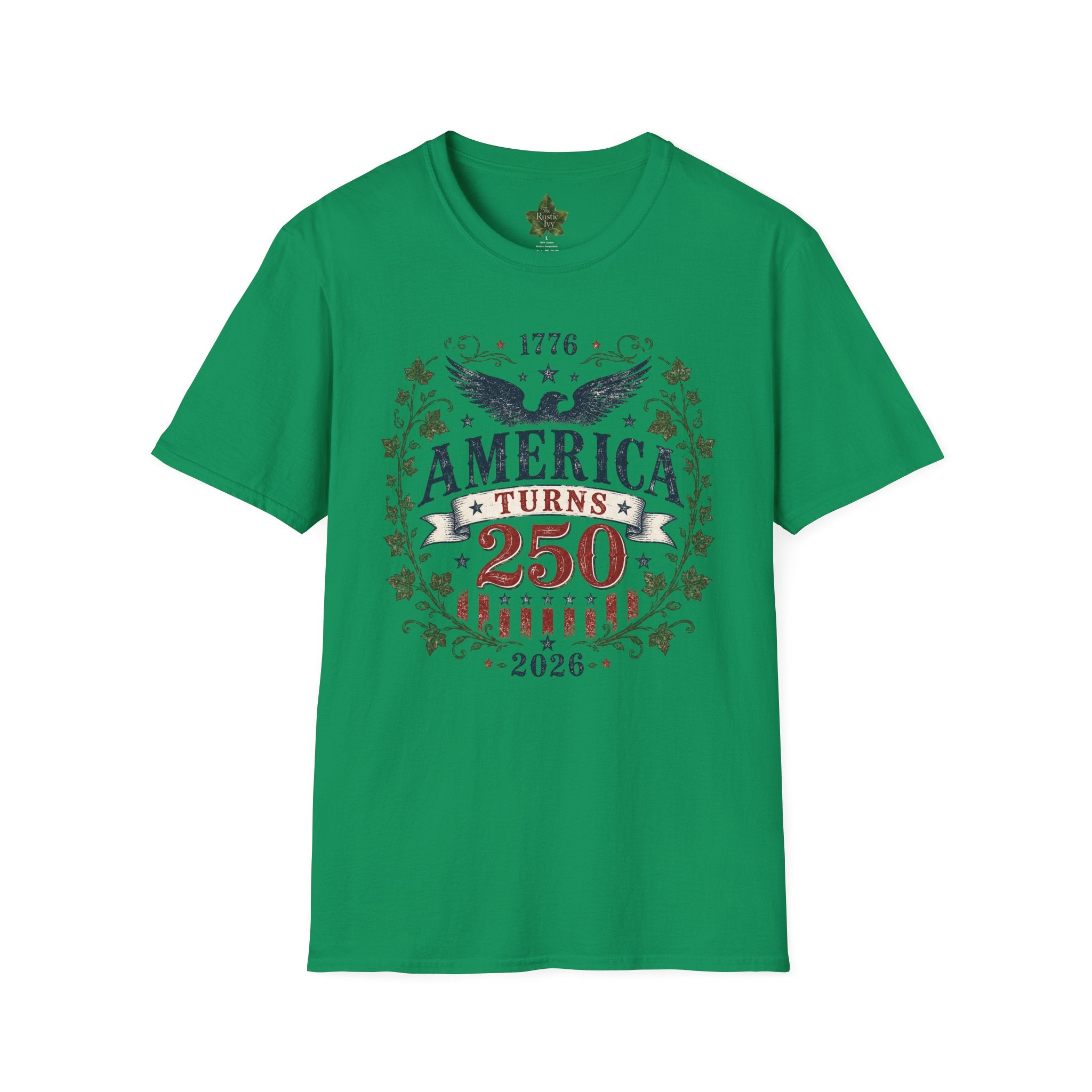 America Turns 250 Shirt 1776 2026 Patriotic Eagle 4th July Tee