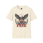 Title: Land of the Free Eagle Shirt, Patriotic 4th of July USA Tee