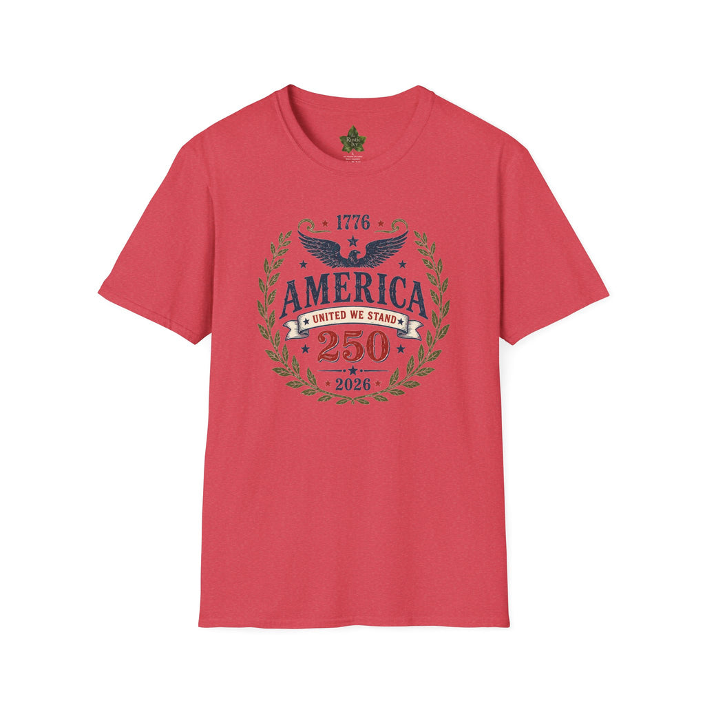 America 250 Shirt 1776 2026 United We Stand Patriotic Eagle Tee
