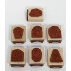 Vintage Stampin Up Nice Easy Notes Rubber Stamp Set 1996