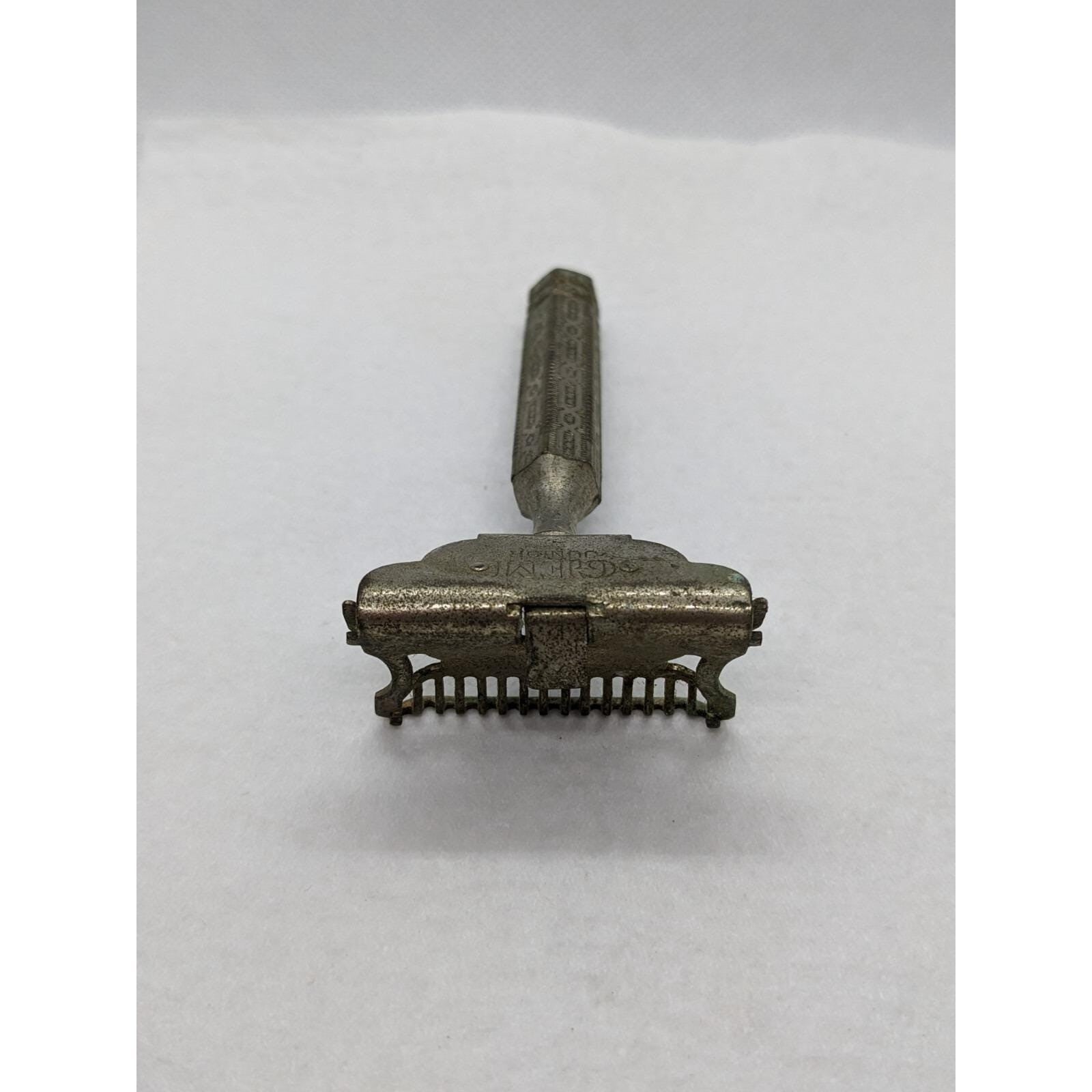 Vintage Gem Junior Safety Razor Single Edge Engraved Handle