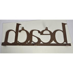 Vintage Metal BEACH Wall Sign Rustic Coastal Pop Out Letters