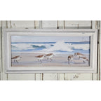 Jacqueline Penney Coastal Shorebirds Lighthouse Framed Art Signed