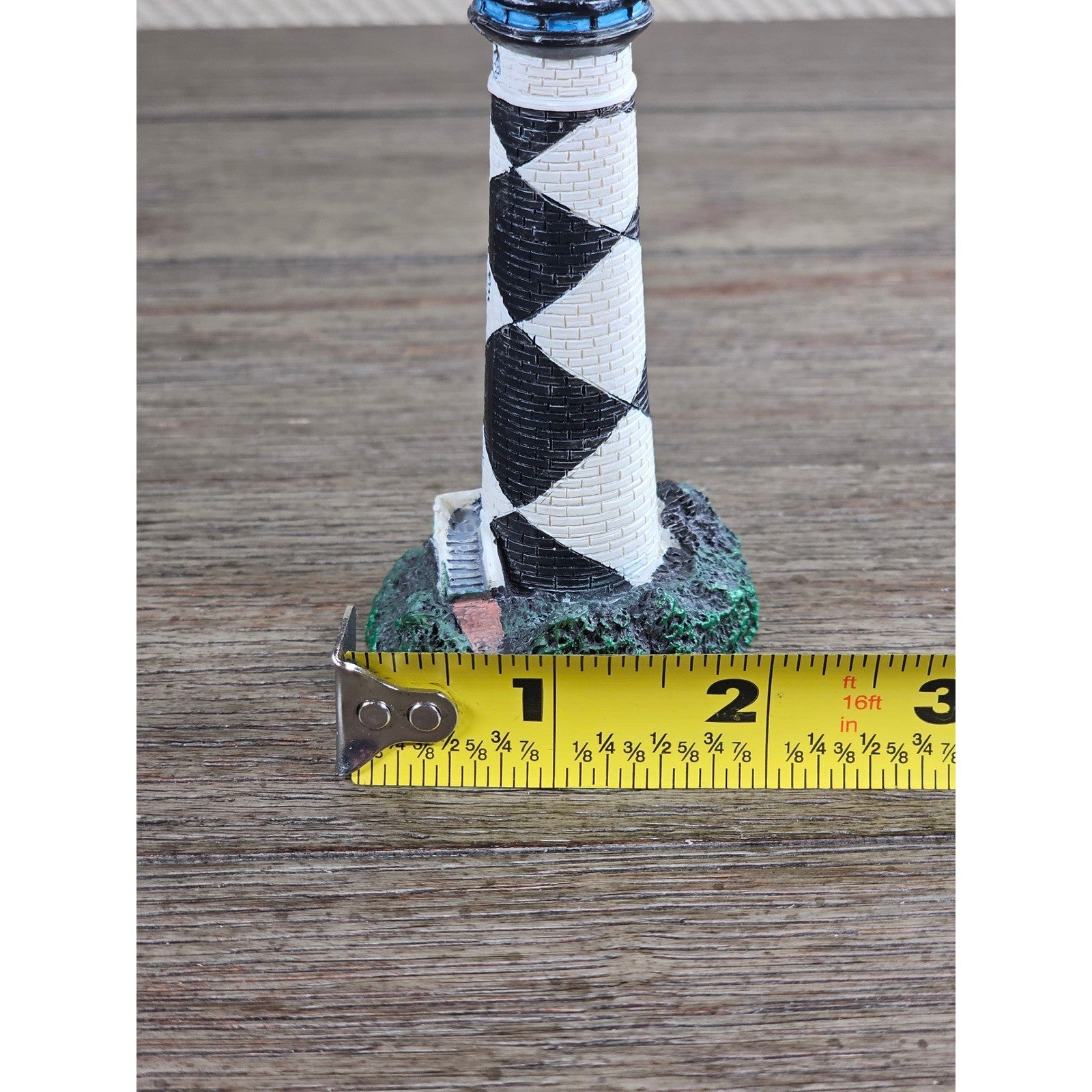 Cape Lookout NC Lighthouse Mini Figurine Resin Coastal Decor