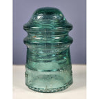 Vintage Hemingray No 9 Blue Glass Insulator May 2 1893