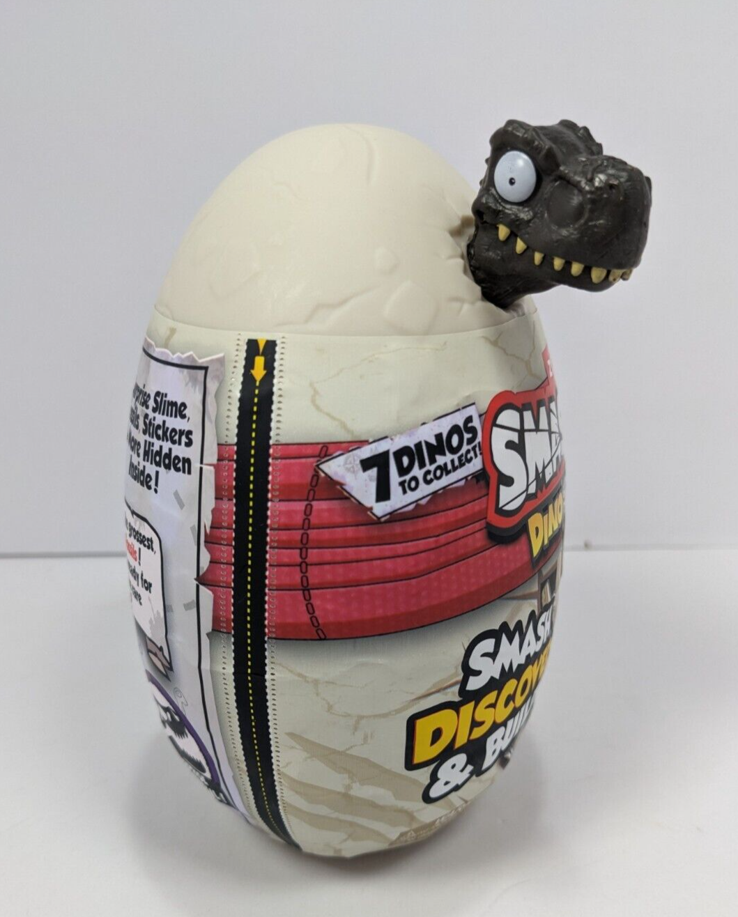 Zuru Smashers Dino Island Mystery Egg w/ Surprise Items-- Grey Dino