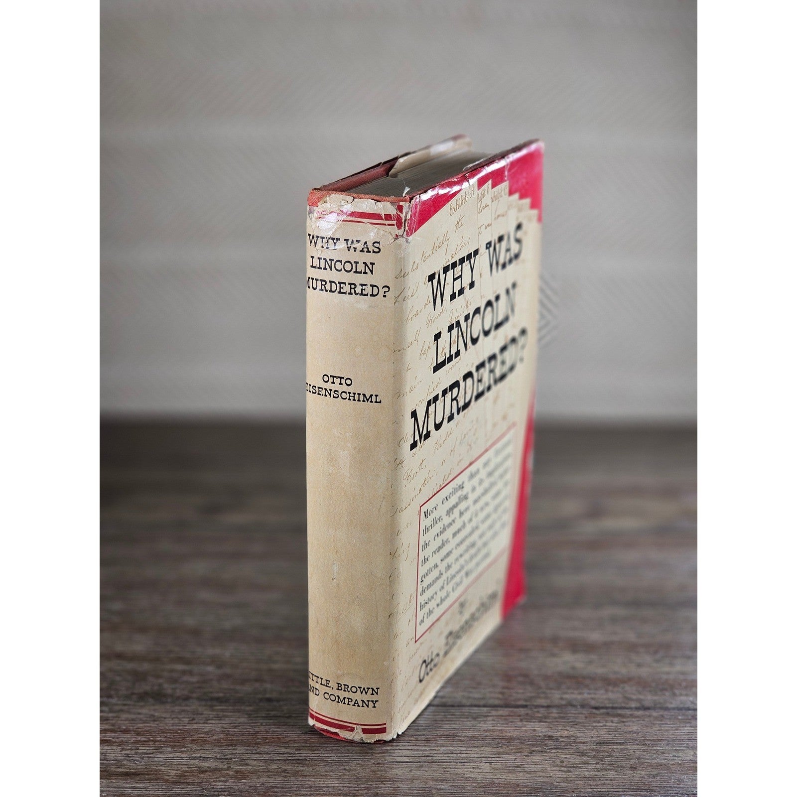 1937 First Edition Why Was Lincoln Murdered Otto Eisenschiml