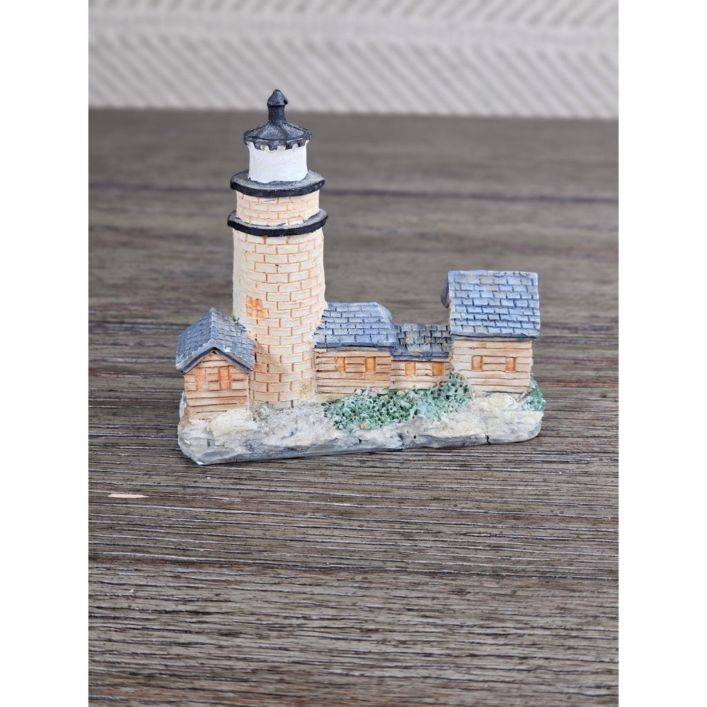 Montauk Point Lighthouse Resin Figurine Mini Coastal Nautical Decor