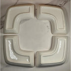 Vintage Avon Floral Ceramic Dishes Set of 4 Hand Painted Serveware