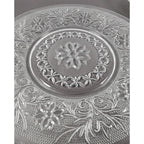 Anchor Hocking Sandwich Glass Salad Plates Set of 4 7.25" Floral