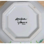 Vintage Otagiri Lotus Garden Octagonal Porcelain Bowl Japan